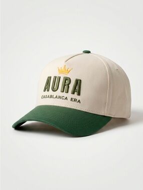 Aura Casablanca Era Two-Tone Cap - Cream & Green